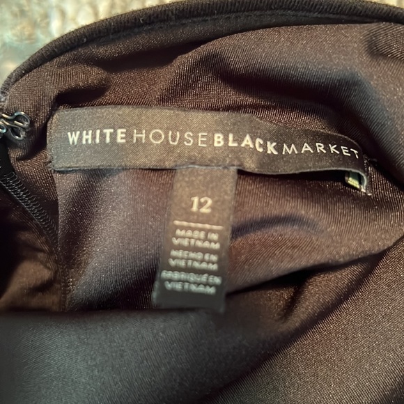 WHBM dress Never worn. Leather like around the sleeve - Picture 6 of 7